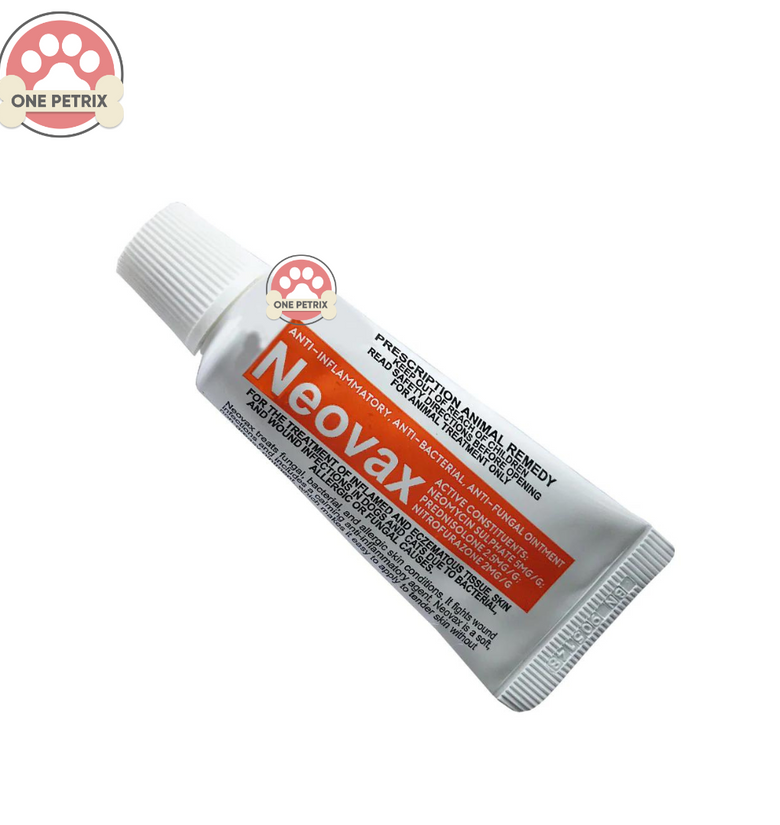 Neovax Ointment (Anti-inflammatory, Anti-bacterial, Anti-fungal) for Dogs and Cats 20G