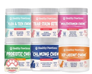 Healthy Pawtions 90 Soft Chews for Dogs and Cats