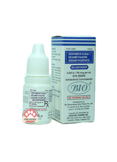 Bio-Gentadrop Antibacterial Eye Drops for Pets 10ml