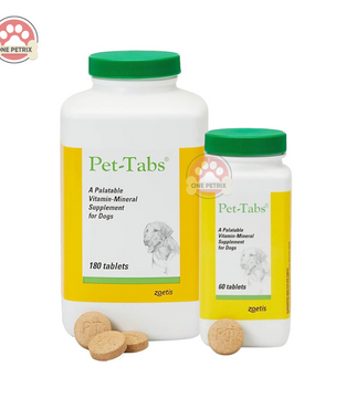 Pfizer Pet Tabs Vitamin and Mineral Supplement for Balance and Complete Nutrition in Dogs