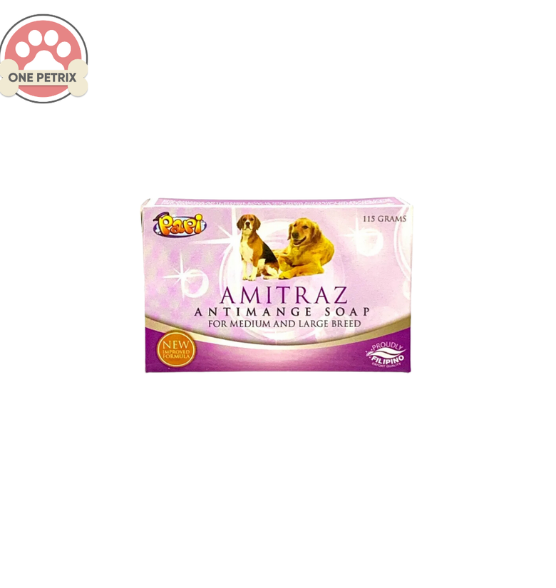 Papi Amitraz Anti Mange Soap for Pets 115G One Petrix