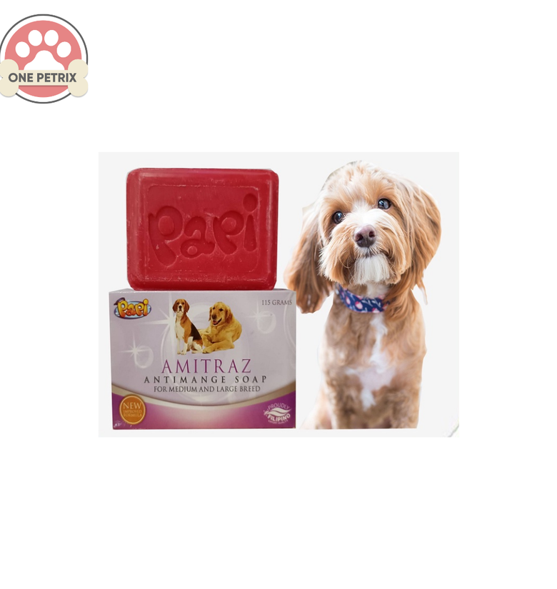 Papi Amitraz Anti Mange Soap for Pets 115G One Petrix