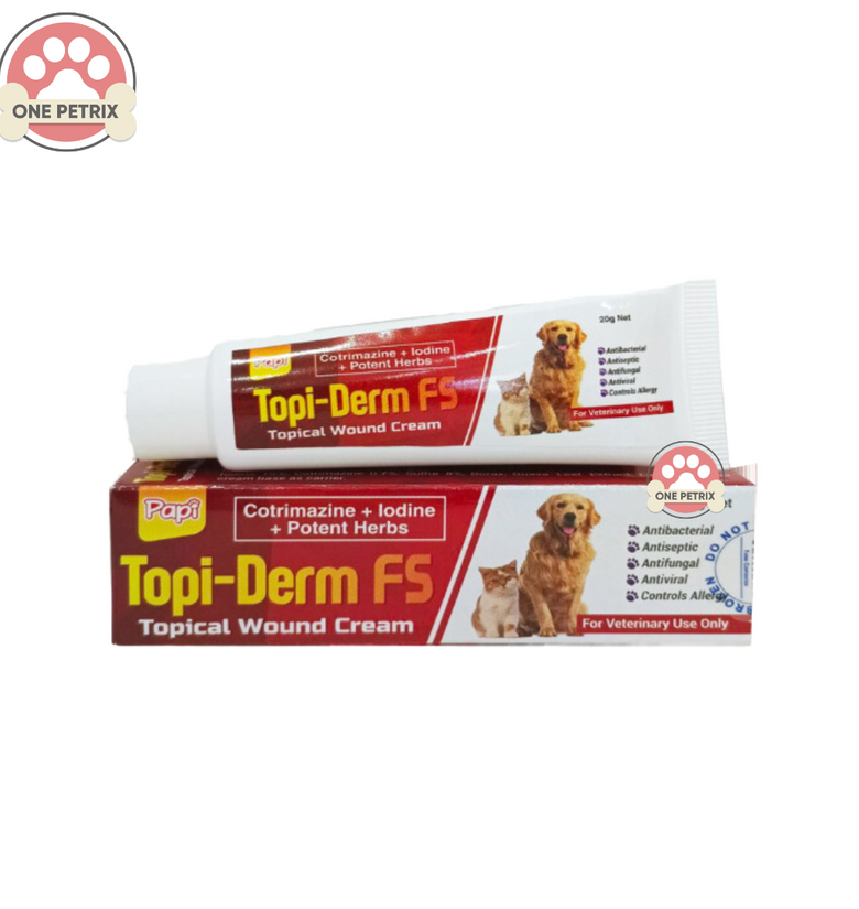 Papi Topi Derm FS Topical Wound Cream Anti Septic Anti Bacterial An One Petrix