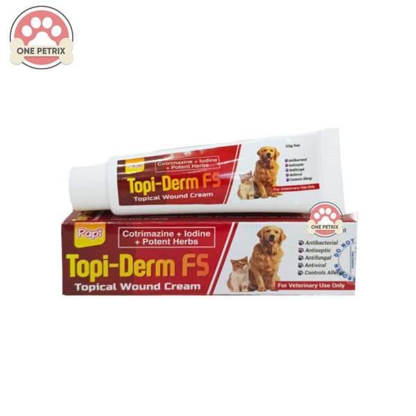 Papi Topi Derm FS Topical Wound Cream Anti Septic Anti Bacterial An One Petrix