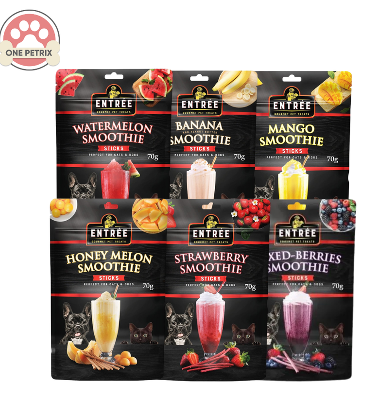 Entree: Gourmet Smoothie Sticks Treats for Cats and Dogs 70g