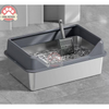 Stainless Steel Cat Litter Box with Scooper 35CM x 50CM x 20CM