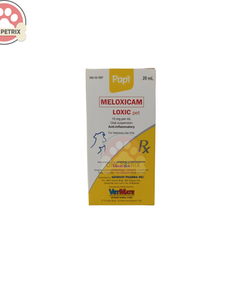 Papi Loxic Pets Meloxicam Anti - Inflammatory for Pets 20ml