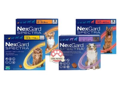 NexGard Spectra Anti - Tick and Flea Chewable Tablets for Dogs