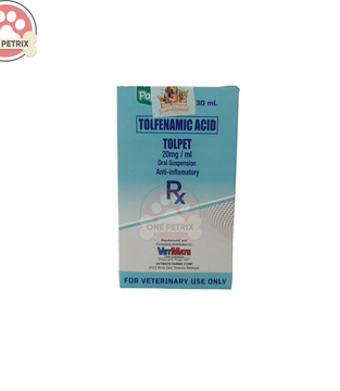 Papi Tolpet Tolfenamic Acid Anti - Inflammatory for Pets 30ML