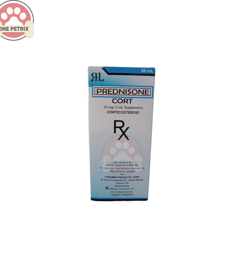 CORT Prednisone Corticosteroid 10mg / 5mL Suspension for Pets 60mL