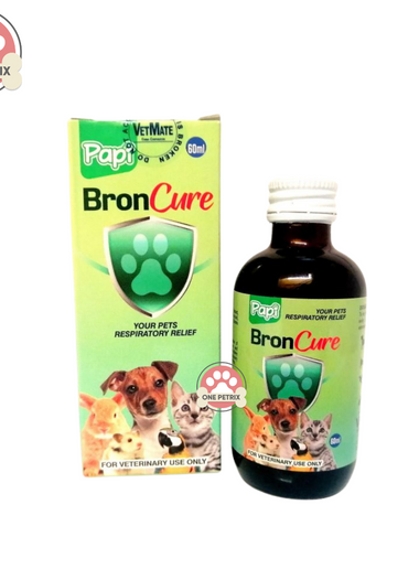 Papi Broncure Respiratory Strength and Treatment for Cats and Dogs 60ML