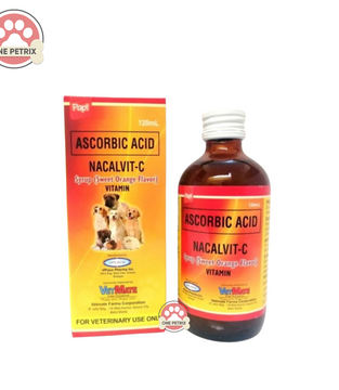 Papi Nacalvit-C 120ml Syrup (Multivitamins & Minerals) Sweet Orange Flavor