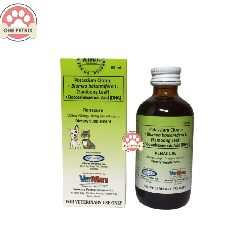 Papi Renacure Kidney Supplement for Cats and Dogs 60ML