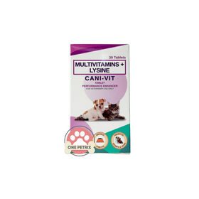 Cani-Vit Tablet Multivitamins + Lysine Energy Builder Performance Enhancer 30 Tabs