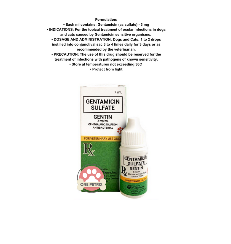 Gentamicin eye drops for cats best sale
