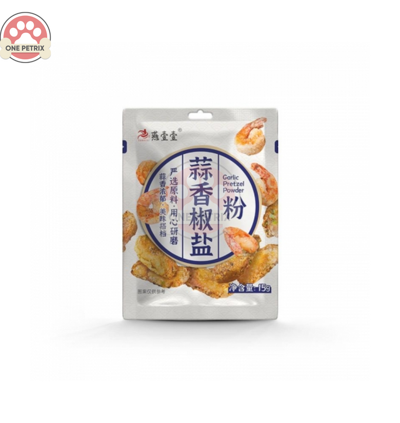 Yanyiyi Garlic Pretzel Salt Powder 15g Barbecue / Shrimp Seasoning Garlic Pretzel Powder