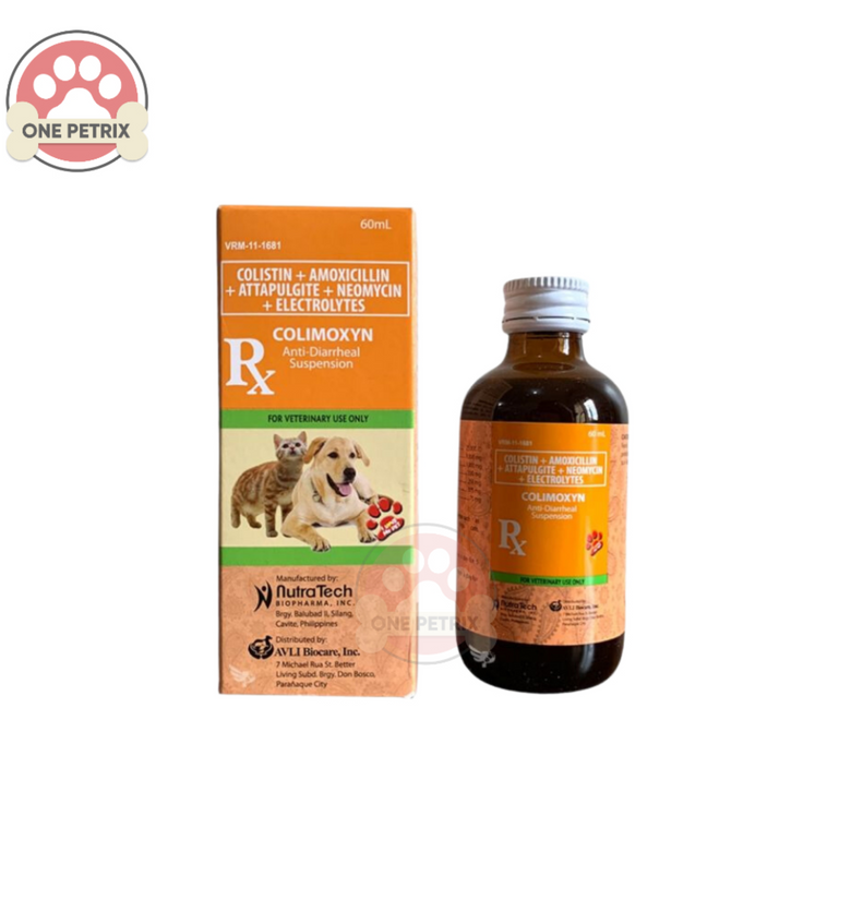 Colimoxyn Anti- Diarrhea Suspension for Pets (Raspberry Flavor) 60ml