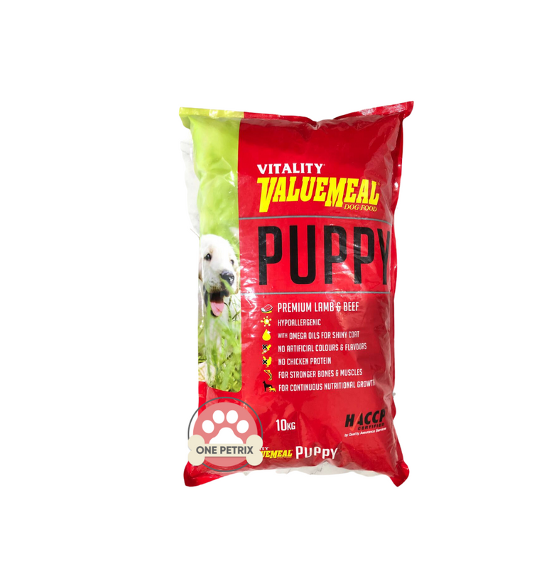 Vitality puppy deals dog food price