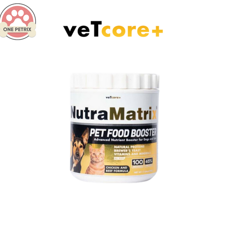 Vet Core+ Plus Nutramatrix Pet Food Booster for Dogs and Cats - 500g
