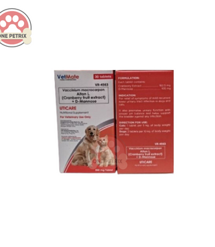 Uticare Supplement for UTI for Dogs and Cats 1 Box - 30 Tablets