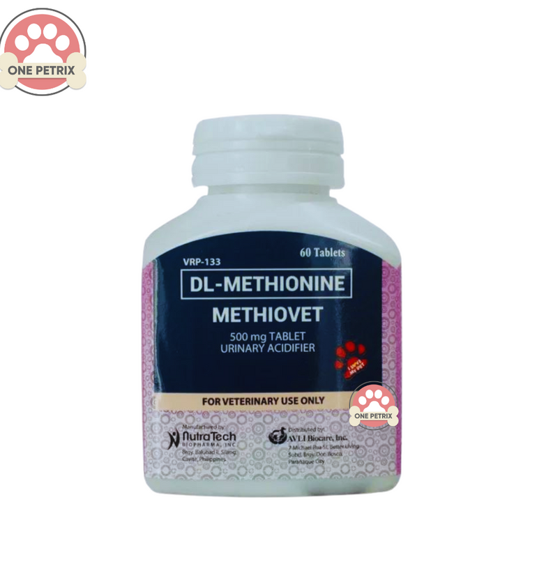 Methiovet Urinary Acidifier - (1 Tablet / 60Tablets )