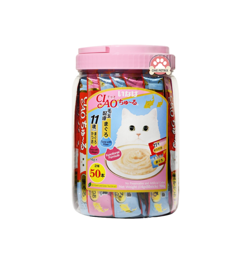 Ciao Churu Jar Wet Cat Treats Snacks 14G x 50 Festive Pack
