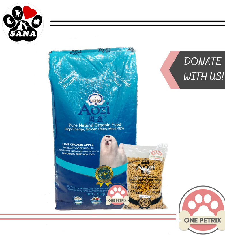 Donate to SANA - Aozi Organic Hypoallergenic Puppy Dog Food (Lamb and Apple Flavor)