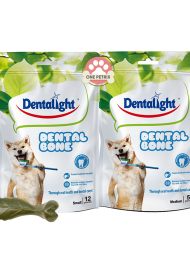 Dentalight Dental Bone Dog Treat / Snack - ( Small, Medium)