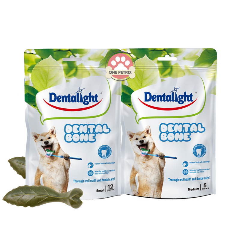 Dentalight Dental Bone Dog Treat / Snack - ( Small, Medium)