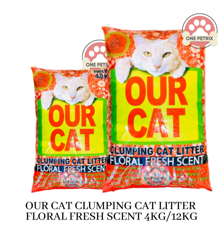 OUR CAT Clumping Cat Litter FLORAL FRESH SCENT