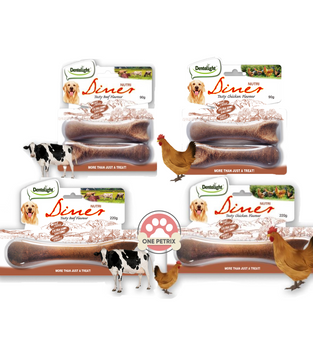 Dentalight Nutri Diner Dental Dog Treats / Snack - ( Beef, Chicken )