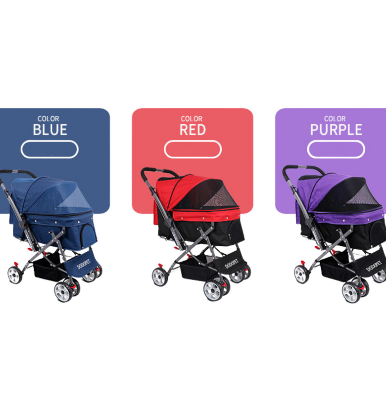 Dodopet Collapsible Pet Stroller w/ Reversible Handle - For up to 25KG Pets #TC-139