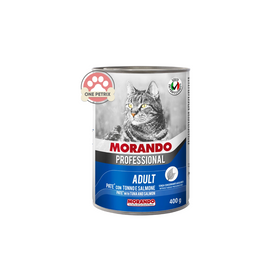Morando Professional Wet Cat Food in Can 400G - Pate' with Tuna and Salmon