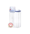 Transparent Airtight Pet Food Container with Measuring Cup - 2.7L