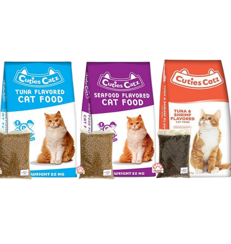 Cuties Catz Cat Food All Life Stages - (Tuna, Tuna & Shrimp, Seafood)