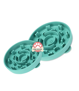 Pet Silicone Slow Feeder Bowl - Teal (Small / Large)