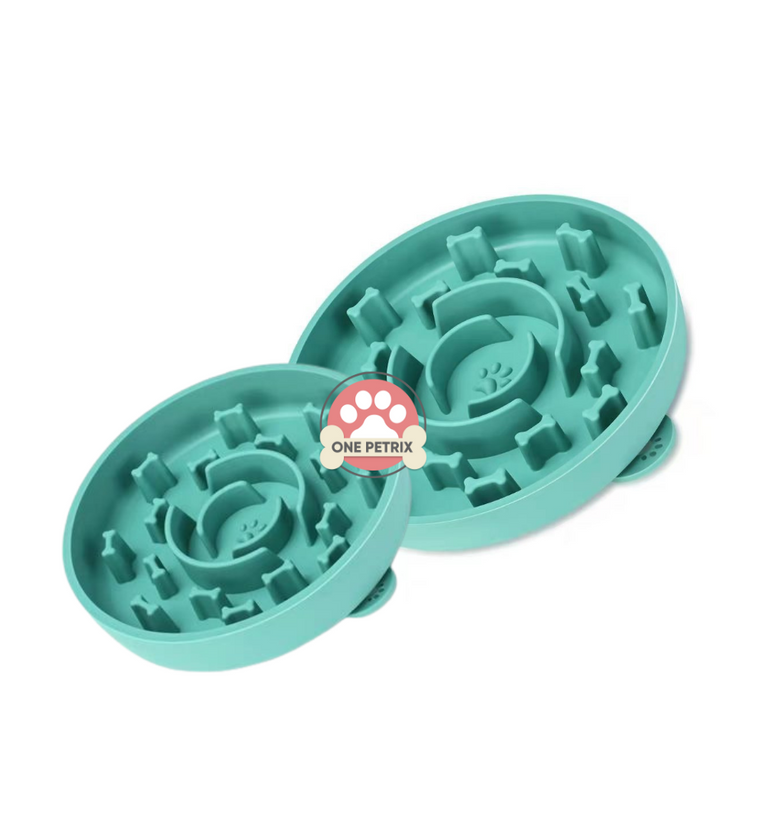 Silicone slow hot sale feed dog bowl