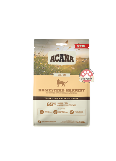 Acana Homestead Harvest with Chicken and Turkey Adult Cat Food - 340G