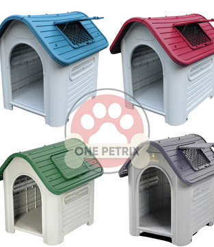 Waterproof Indoor / Outdoor XL Pet Dog House XDB419A - BLUE / GRAY / GREEN / RED
