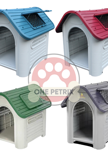 Waterproof Indoor / Outdoor XL Pet Dog House XDB419A - BLUE / GRAY / GREEN / RED