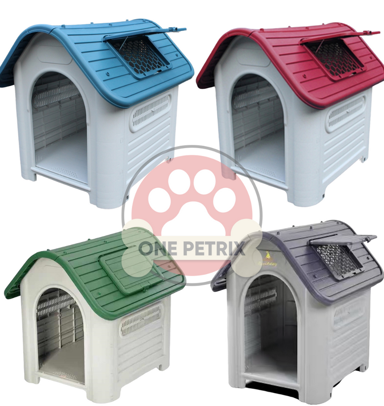 Waterproof Indoor / Outdoor XL Pet Dog House XDB419A - BLUE / GRAY / GREEN / RED