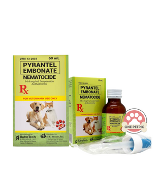 Nematocide Suspension Dewormer for Dogs and Cats (Pyrantel Embonate) 15ML / 60ML