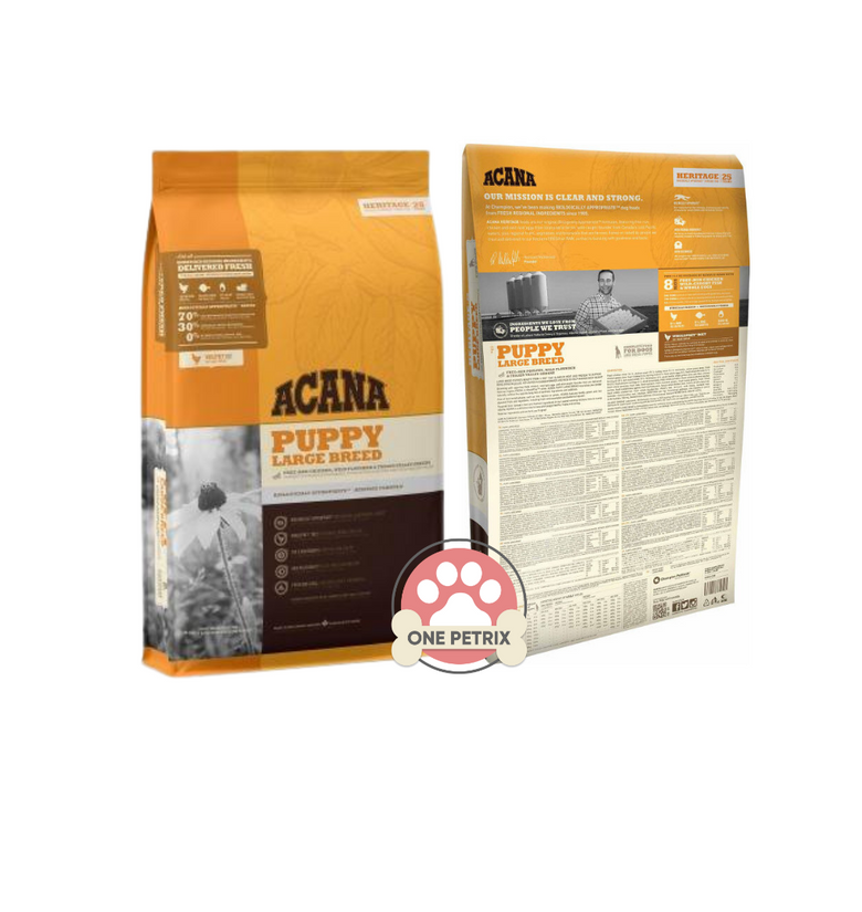 Acana heritage puppy top large breed 17kg