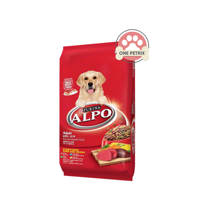 Alpo Adult Dog Food Beef Liver and Vegetables One Petrix