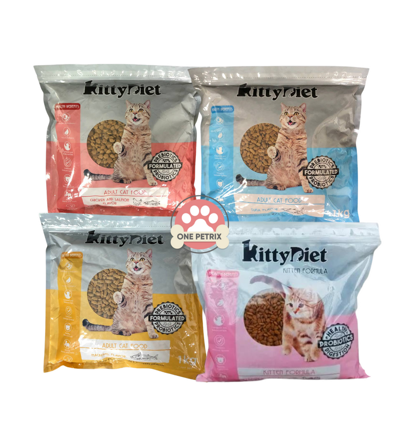 Kitty Diet Adult Cat and Kitten Cat Food 1kg