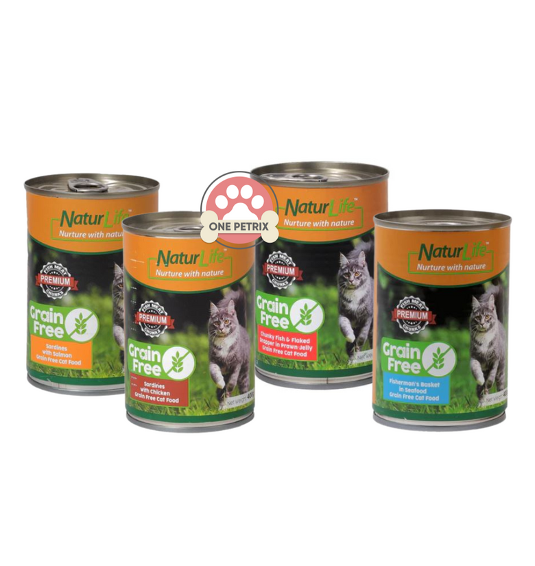 NaturLife Grain Free Wet Canned Cat Food 400g