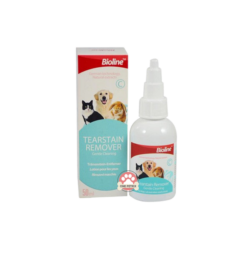Bioline Tearstain Remover for Dogs, Cats and Small Pets 50ML