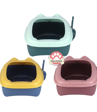 Cat Litter Box with Scoop Litter Shovel (Small , Large)
