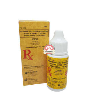 Otiderm Ear Drops Antibacterial / Insecticidal 15ML
