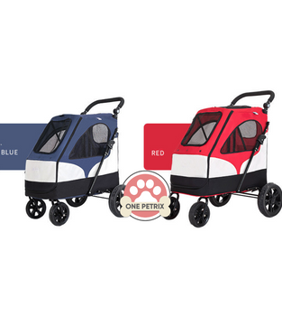 Bello Heavy Duty Collapsible Pet Stroller / Dog Stroller - For up to 55KG Pets #BL06A